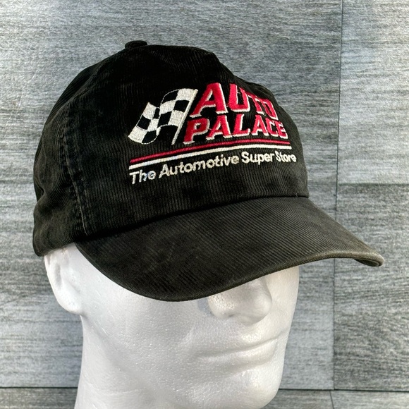 VTG Auto Palace Corduroy Ocean Specialties USA Snapback Trucker Hat Black OSFA - Picture 2 of 13